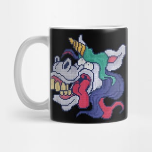 Crazy Pixel Unicorn - low-bit graphics - gift Mug